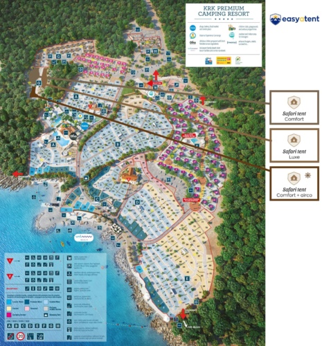 Lageplan Krk Premium Camping Resort