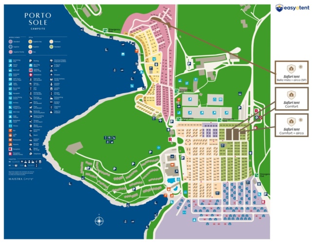 Lageplan Camping Porto Sole